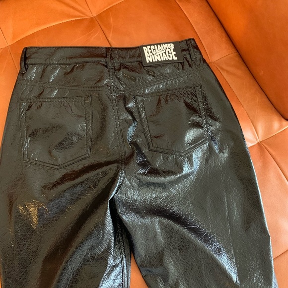 Reclaimed Vintage Faux Leather Moms Pants - Picture 7 of 7